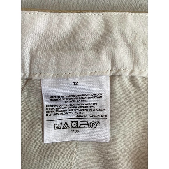 Old Navy Khaki Shorts Sz 12 Pockets 5" Inseam NWT - Picture 5 of 6